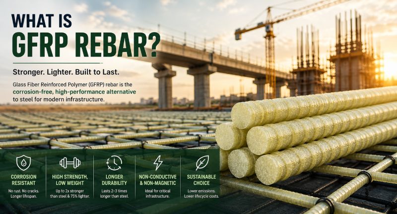 What is Glass Fiber Reinforced Polymer (GFRP) Rebar