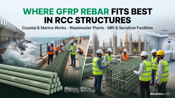 Where GFRP Rebar Fits Best in RCC Structures